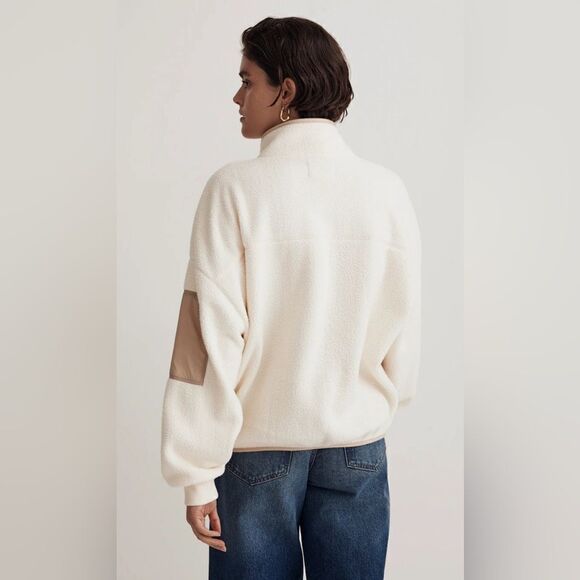 Madewell Resourced Sherpa snap front Jacket. Small NWT - Picture 9 of 9